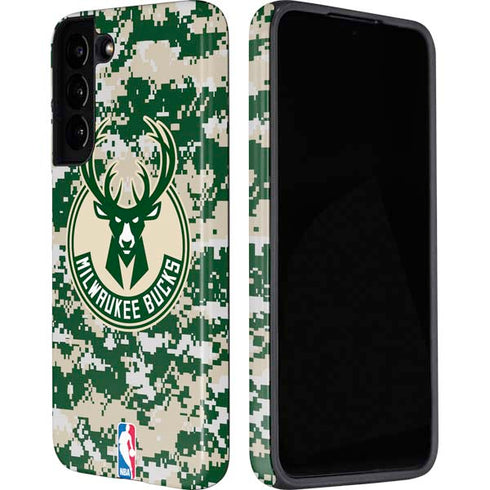 NBA Milwaukee Bucks Camo Digi Galaxy S22 Plus Pro Case