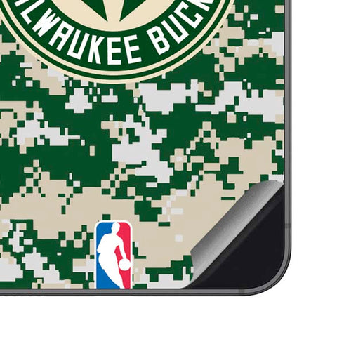 NBA Milwaukee Bucks Camo Digi Galaxy S23 FE Skin