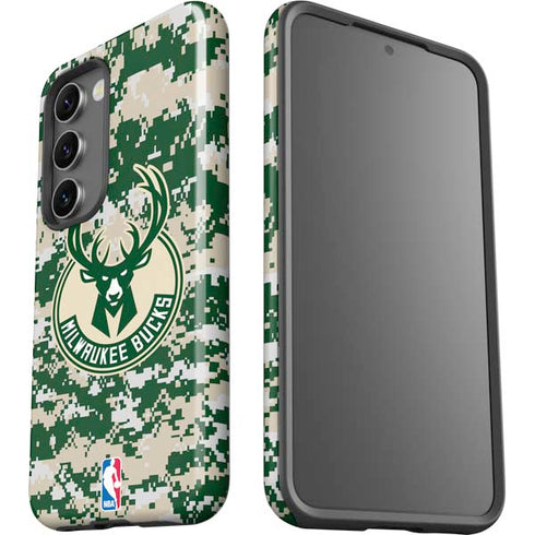 NBA Milwaukee Bucks Camo Digi Galaxy S23 Pro Case