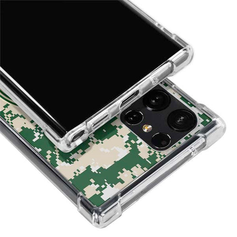 NBA Milwaukee Bucks Camo Digi Galaxy S24 Ultra Clear Case