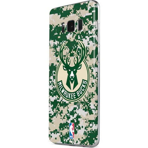 NBA Milwaukee Bucks Camo Digi Galaxy S8 Skin