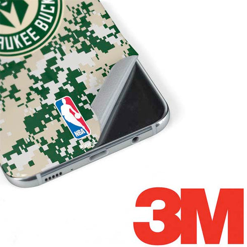 NBA Milwaukee Bucks Camo Digi Galaxy S8 Skin