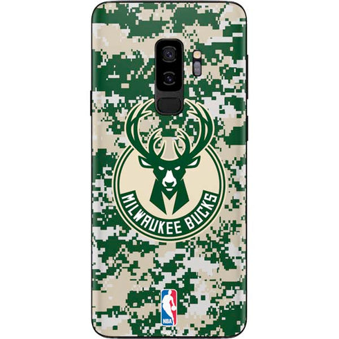 NBA Milwaukee Bucks Camo Digi Galaxy S9 Plus Skin