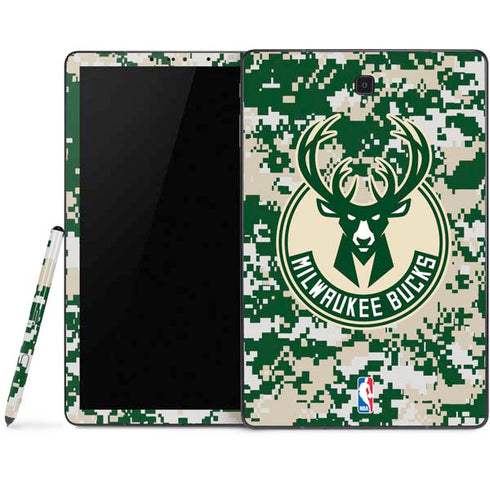 NBA Milwaukee Bucks Camo Digi Samsung Galaxy Tab Skin