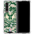 NBA Milwaukee Bucks Camo Digi Galaxy Z Fold4 5G Clear Case
