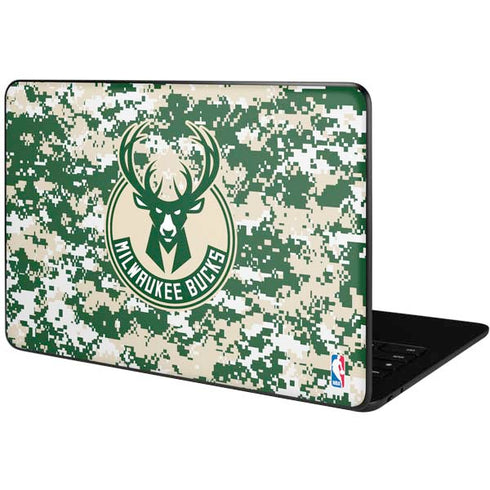 NBA Milwaukee Bucks Camo Digi Google Pixelbook Go Skin