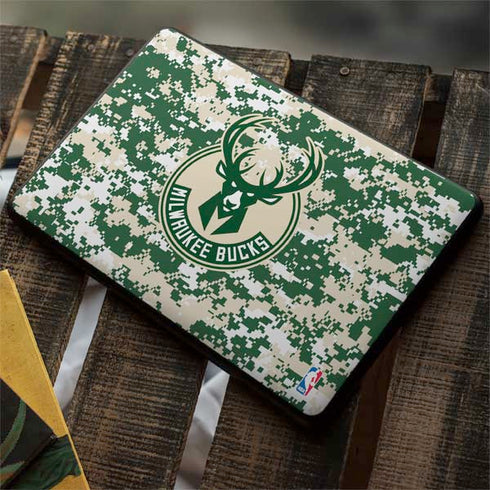 NBA Milwaukee Bucks Camo Digi Google Pixelbook Go Skin