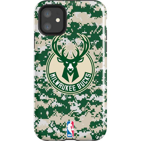 NBA Milwaukee Bucks Camo Digi iPhone 11 Impact Case