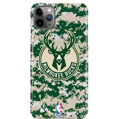 NBA Milwaukee Bucks Camo Digi iPhone 11 Pro Max Lite Case