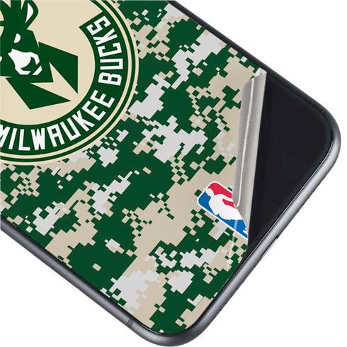 NBA Milwaukee Bucks Camo Digi iPhone 11 Skin