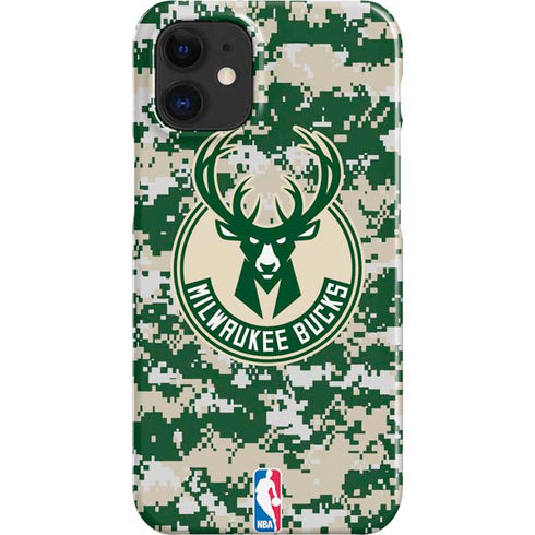 NBA Milwaukee Bucks Camo Digi iPhone 12 Mini Lite Case