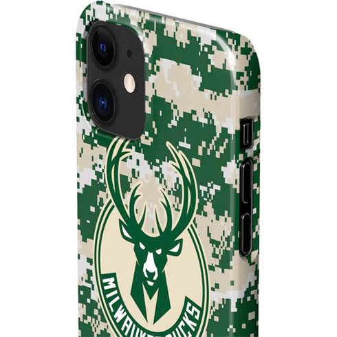 NBA Milwaukee Bucks Camo Digi iPhone 12 Mini Lite Case