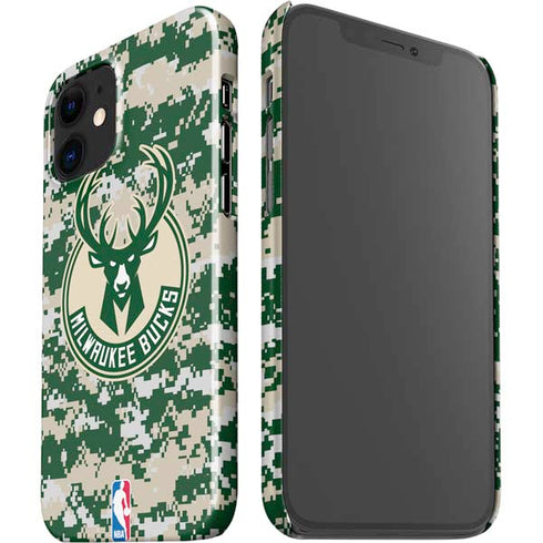 NBA Milwaukee Bucks Camo Digi iPhone 12 Mini Lite Case