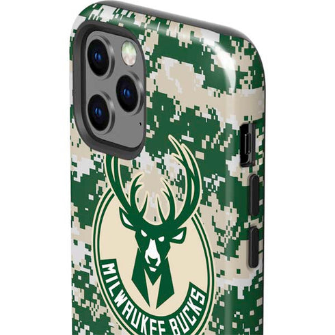 NBA Milwaukee Bucks Camo Digi iPhone 12 Pro Impact Case