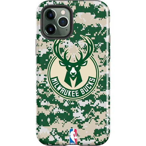 NBA Milwaukee Bucks Camo Digi iPhone 12 Pro Max Impact Case