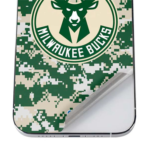 NBA Milwaukee Bucks Camo Digi iPhone 12 Pro Max Skin