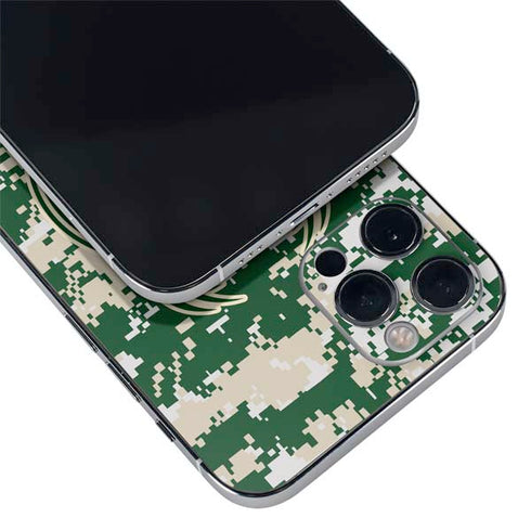 NBA Milwaukee Bucks Camo Digi iPhone 12 Pro Max Skin