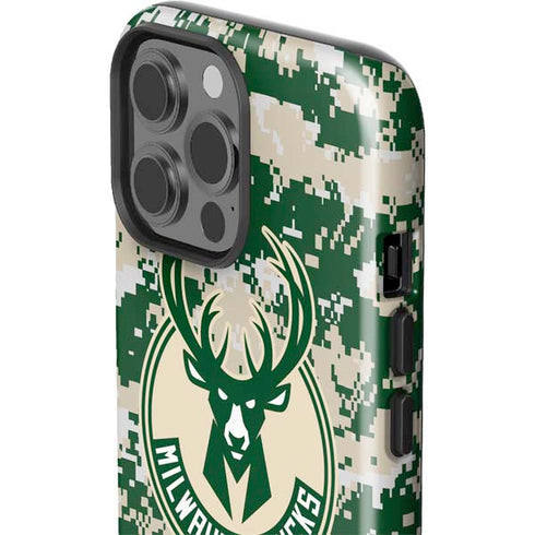 NBA Milwaukee Bucks Camo Digi iPhone 13 Pro Max Impact Case