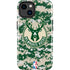 NBA Milwaukee Bucks Camo Digi iPhone 15 Plus Impact Case