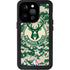 NBA Milwaukee Bucks Camo Digi iPhone 14 Pro Waterproof Case