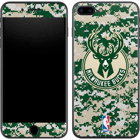 NBA Milwaukee Bucks Camo Digi iPhone 7 Plus Skin