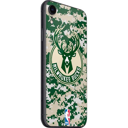 NBA Milwaukee Bucks Camo Digi iPhone SE (2nd & 3rd Gen) Skin