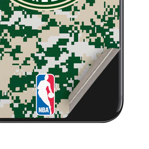 NBA Milwaukee Bucks Camo Digi iPhone SE (2nd & 3rd Gen) Skin