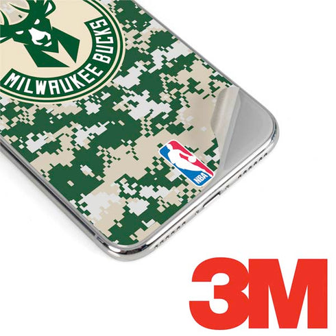 NBA Milwaukee Bucks Camo Digi iPhone XR Skin