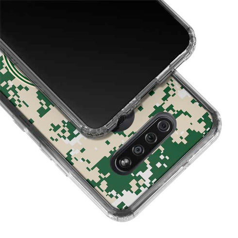 NBA Milwaukee Bucks Camo Digi LG K51/Q51 Clear Case