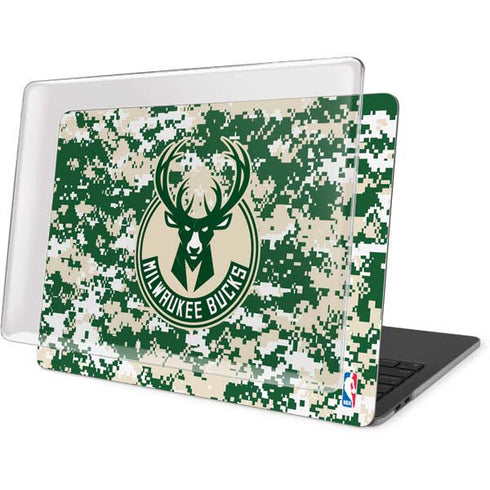 NBA Milwaukee Bucks Camo Digi MacBook Pro 15in (2016-19) Case plus Skin