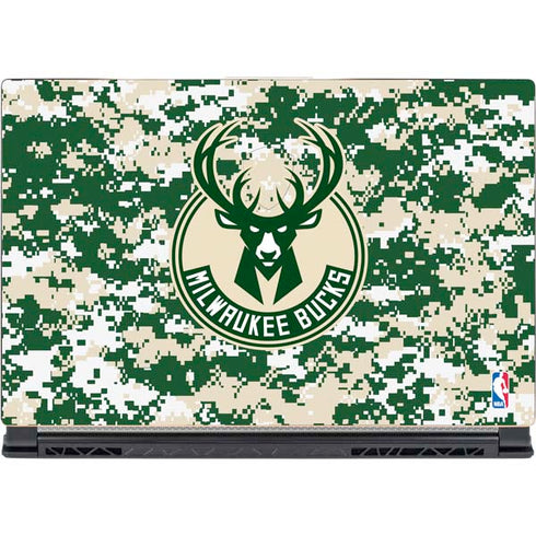 NBA Milwaukee Bucks Camo Digi MSI GS65 Stealth Laptop Skin