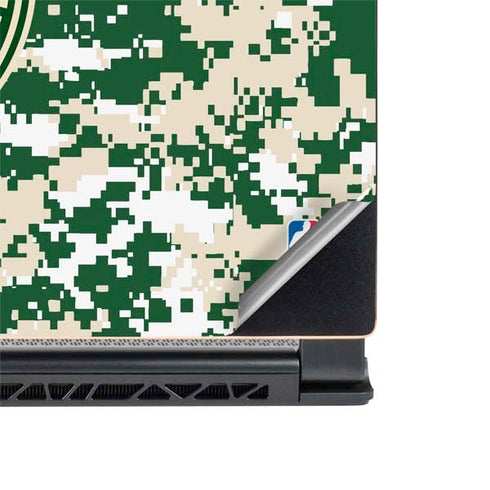 NBA Milwaukee Bucks Camo Digi MSI GS65 Stealth Laptop Skin