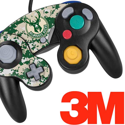 NBA Milwaukee Bucks Camo Digi Nintendo GameCube Controller Skin