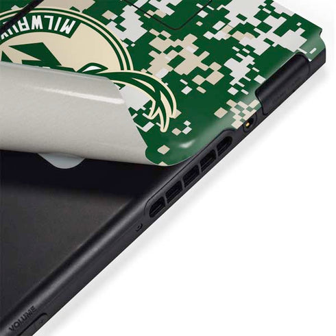 NBA Milwaukee Bucks Camo Digi Nintendo Switch Bundle Skin