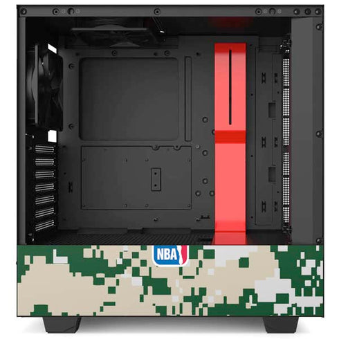NBA Milwaukee Bucks Camo Digi NZXT H510 Compact ATX Mid-Tower Case Skin