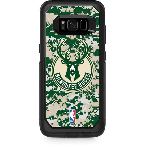 NBA Milwaukee Bucks Camo Digi Otterbox Commuter Galaxy Skin