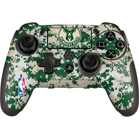 NBA Milwaukee Bucks Camo Digi PlayStation Scuf Vantage 2 Controller Skin