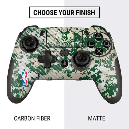 NBA Milwaukee Bucks Camo Digi PlayStation Scuf Vantage 2 Controller Skin