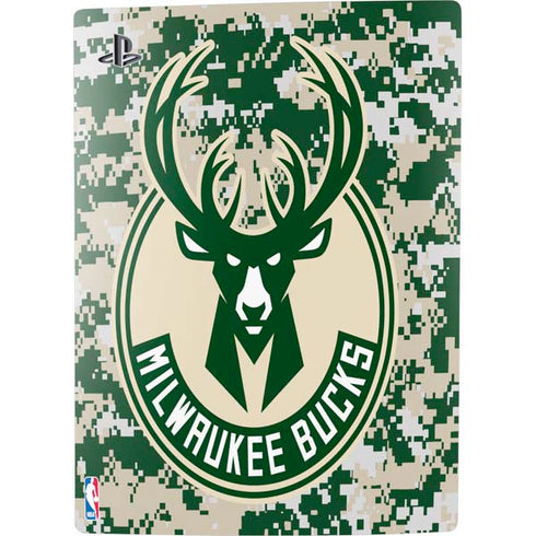 NBA Milwaukee Bucks Camo Digi PS5 Bundle Skin