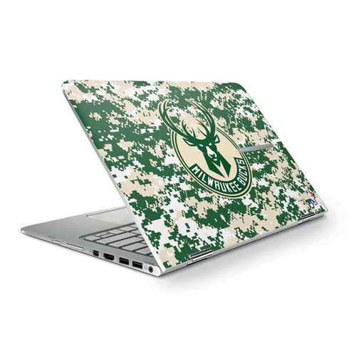 NBA Milwaukee Bucks Camo Digi HP Spectre Skin