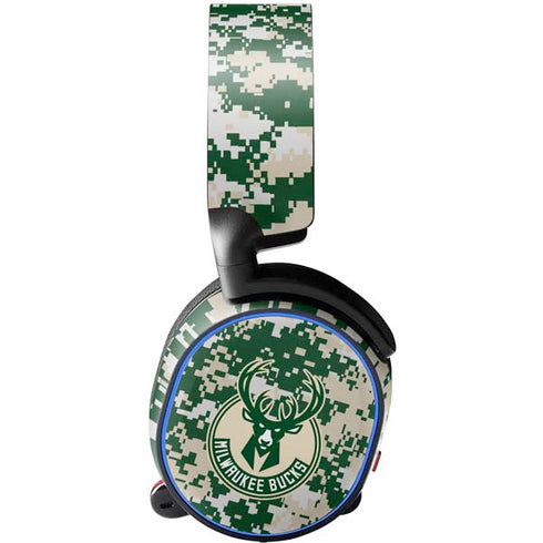 NBA Milwaukee Bucks Camo Digi SteelSeries Arctis 5 Skin