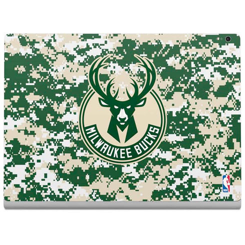 NBA Milwaukee Bucks Camo Digi Surface Book 2 13.5in Skin