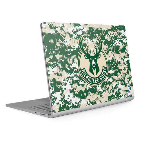 NBA Milwaukee Bucks Camo Digi Surface Book 2 15in Skin