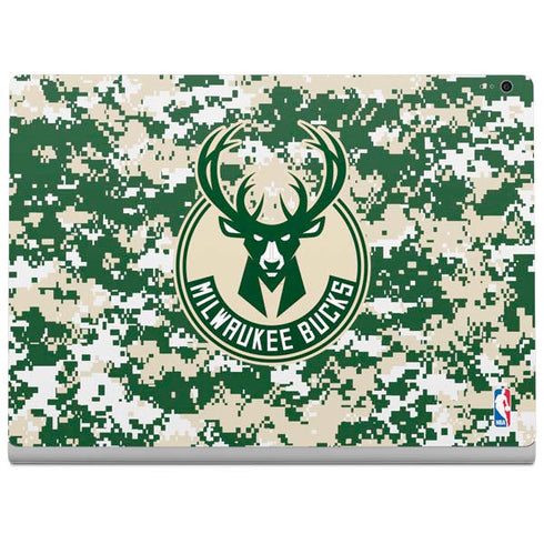 NBA Milwaukee Bucks Camo Digi Surface Book 2 15in Skin