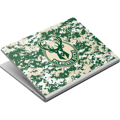 NBA Milwaukee Bucks Camo Digi Surface Book Skin