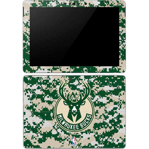 NBA Milwaukee Bucks Camo Digi Surface Go Skin