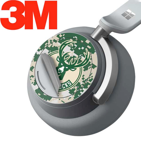 NBA Milwaukee Bucks Camo Digi Surface Headphones Skin