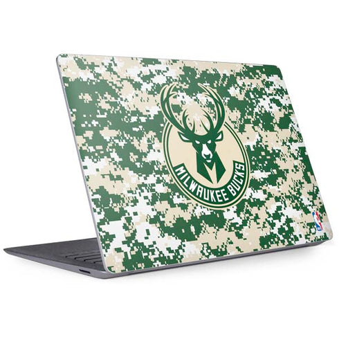 NBA Milwaukee Bucks Camo Digi Surface Laptop 3 13.5in Skin
