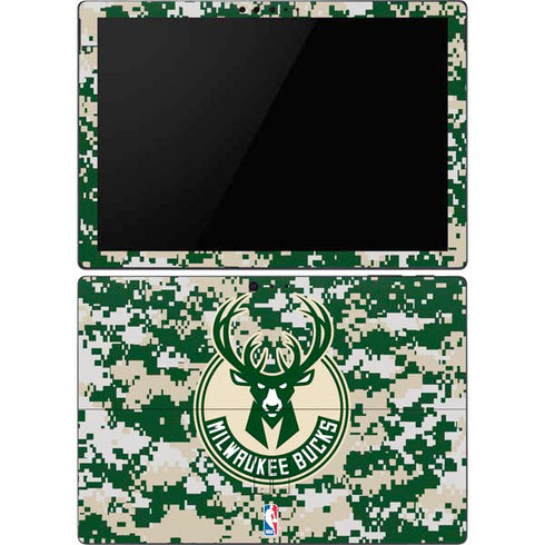 NBA Milwaukee Bucks Camo Digi Surface Pro 6 Skin