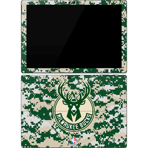 NBA Milwaukee Bucks Camo Digi Surface Pro 7 Skin